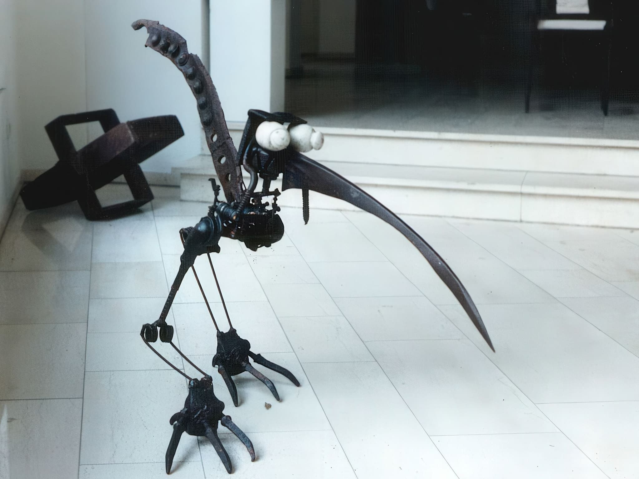 Tarantel — Spinnenfigur aus Stahlblech