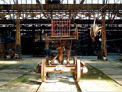 Schienenwagen Detail