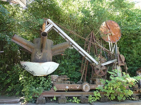Hydro Maszyna — hydraulische Brunnenskulptur, Großklärwerk Köln-Stammheim